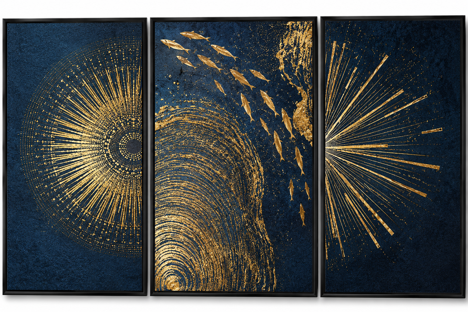 Modern abstract textile art