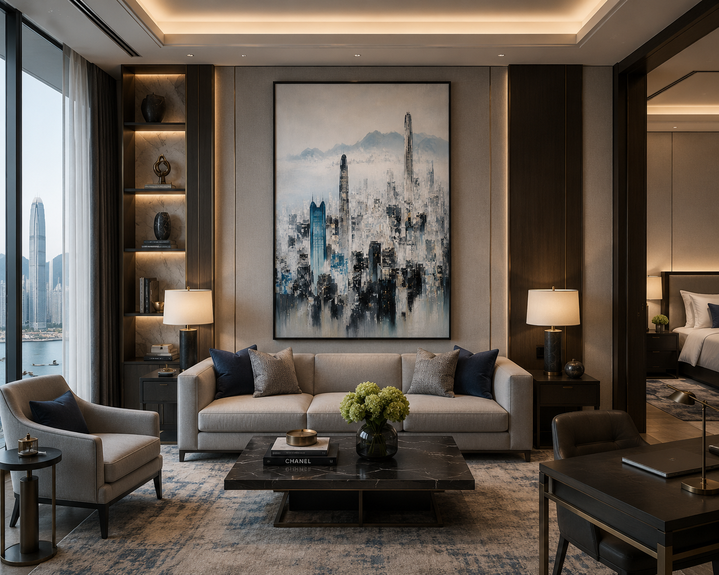 Executive Suite featuring Modern Abstract Collection