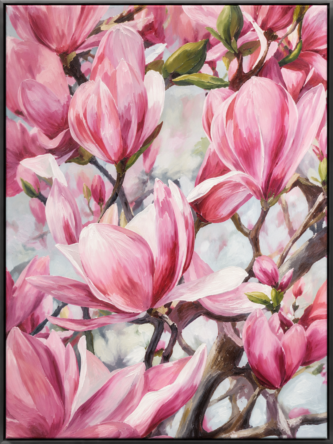 Dimensional floral textile detail